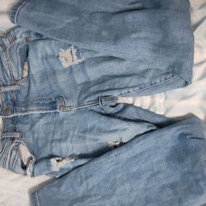 5/$25 SALE Wax Jean Size 7Light Blue Distressed Boyfriend Jeans
